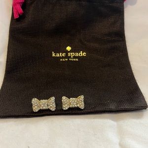 Kate spade sparkle bow earrings